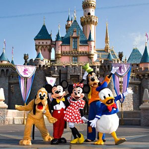 A view of Cinderella's Castle with Mickey and The Gang. Photo from Sunset.com